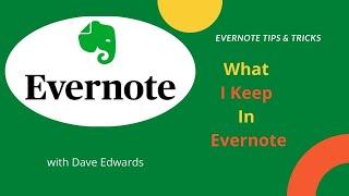 What I Keep In Evernote