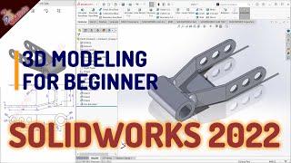 Solidworks 2022 Basic 3D Modeling Tutorial For Beginner Exercise 01 (COMPLETE)