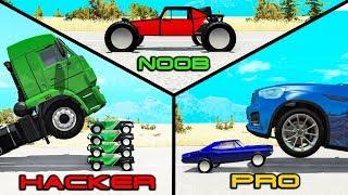 NOOB vs PRO vs HACKER #24 - Beamng drive