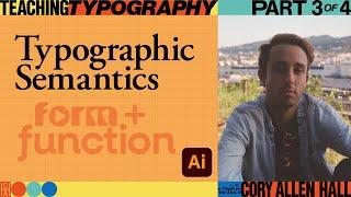 Teaching Typography: Typographic Hierarchy with Cory Allen Hall