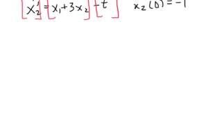 Matrix Form for a System of Differential Equations