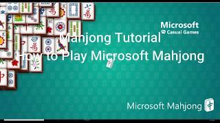 Microsoft Mahjong Game Play Tutorials Video