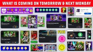 What Is Coming On Tomorrow & Next Monday In eFootball 2024 Mobile || New Update V3.5.0 & Free Coins