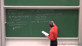 Lecture 13: Diffie-Hellman Key Exchange and the Discrete Log Problem by Christof Paar