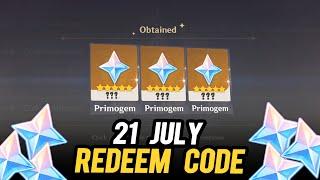 21 July New Redeem Code Genshin Impact 4.8