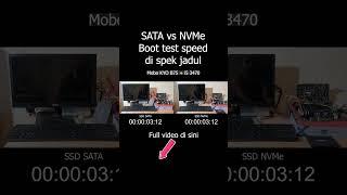 SATA vs NVMe Boot Speed di Spek Jadul KYO B75 i5 3470 #nvme #pcjadul