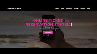 ONLINE TICKET RESERVATION SYSTEM IN PHP WITH SOURCE CODE