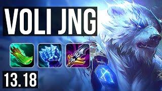 VOLIBEAR vs EVELYNN (JNG) | 15/2/10, 1200+ games, 1.2M mastery, Dominating | EUW Master | 13.18