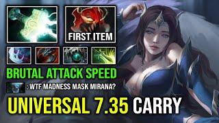 WTF 7.35 First Item Mask of Madness Universal Hyper Carry Mirana 100% Unlimited Electro Dota 2