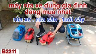 máy rửa xe - máy rửa xe gia đình đáng mua nhất rửa xe rửa sân tưới cây tiện dụng