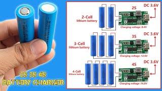 battery charging module board for 3.7V 18650 battery | 2S 3S 4S - 1A 2A 4A