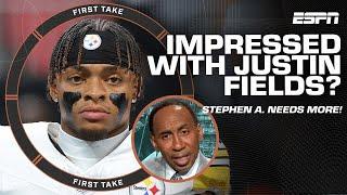 Stephen A.‘s IMPRESSED with Justin Fields, but still wants to see more  | First Take