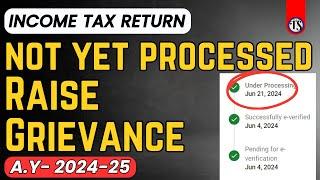 How to File a Grievance on Income Tax Website for Early Processing of Return | Step-by-Step Guide