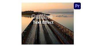 How to create Outline Text Animation in premiere pro #adobepremiereprotutorial #text animation