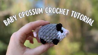 Opossum Crochet Tutorial- Keychain Opossum Tutorial- Crochet Opossum Pattern