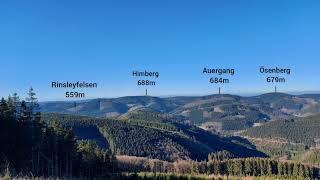 Sauerland Panoramablick vom Kahleberg bis Hessen.