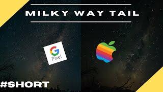 Pixel 4a vs iPhone 12 Pro milky way photography #shorts