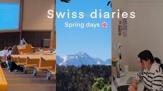  Swiss diaries: Spring days at uni vlog 