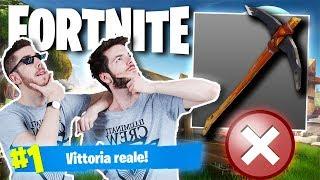 VINCERE SENZA USARE IL PICCONE! CE L'ABBIAMO FATTA! - Fortnite iNoob