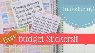 INTRODUCING - Budget Stickers!!! || ETSY - MoreyJuneDesigns