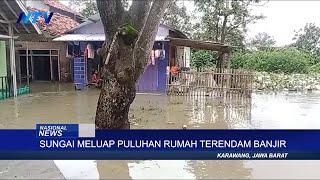 SUNGAI MELUAP PULUHAN RUMAH TERENDAM BANJIR