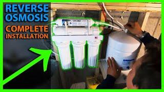 How To Install a Reverse Osmosis System & Alternate Location Options - RO Drinking Water System