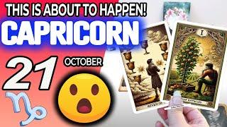 Capricorn ️THIS IS ABOUT TO HAPPEN! horoscope for today OCTOBER 21 2024 ️ #capricorn tarot