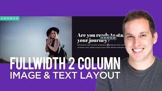 How to Create a Fullwidth 2 Column Image & Text Section in Divi + Free Layout