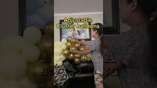 Adjustable balloon clusters  #shorts #balloons #ytshorts #howto #balloon  #balloondecorationideas