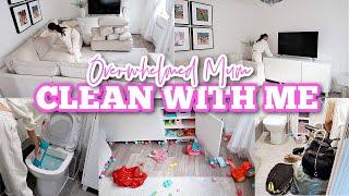 MUM LIFE CLEAN WITH ME 2024 | OVERWHELMED MUM CLEANING MOTIVATION UK