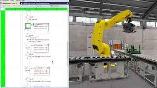 PLC Programming Sequential Function Chart - Robot Engine Loading