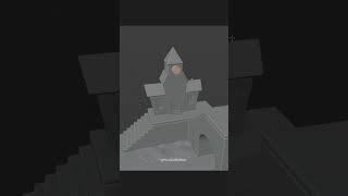 Modeling a little haunted house in Blender 3D #b3d #blender3dsnack #3drender #stylized3d