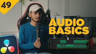 AUDIO WORKFLOW in EDIT TAB | DaVinci Resolve 19 | Class 49 - Hindi