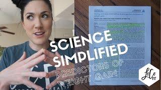 Predictors of Weight Gain | Science Simplified