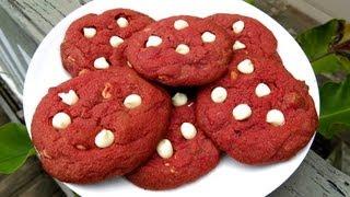 RED VELVET CHOCOLATE CHIP COOKIES