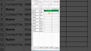 Convert row wise data to column wise in excel