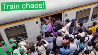 CRAZY STAMPEDE AT INDIAN TRAIN STATION