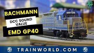 HO Scale Bachmann - DCC Sound Value EMD GP40