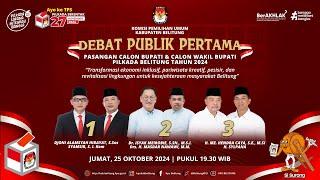 LIVE: DEBAT PUBLIK PERTAMA Calon Bupati dan Calon Wakil Bupati Pilkada Belitung