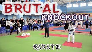 Brutal karate Knockout Kids (брутальный нокаут в kyokushin)