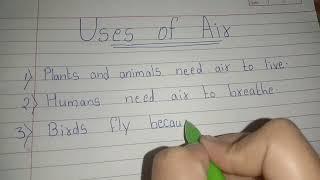 Uses of Air in English ||Air and it's Uses ||Air Uses in english