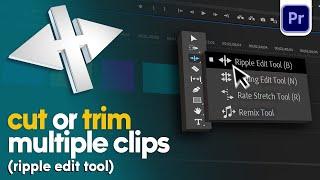 How to trim multiple clips in Premiere Pro