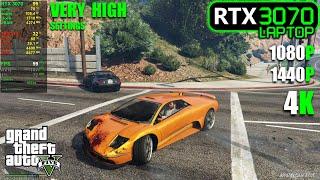 RTX 3070 Laptop | GTA 5  & Online - 1080p, 1440p, 4K - Very High