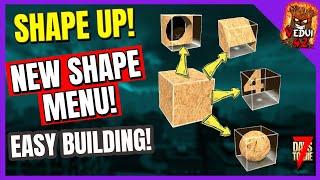 Alpha 20 - Using the new Shape Menu Blocks - 7 Days To Die  @Vedui42