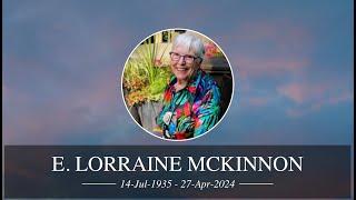 E. Lorraine McKinnon Livestream