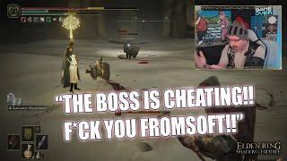 60 Y/O Streamer Goes Nuclear Raging Playing Elden Ring DLC & Claiming a Boss Is Cheating