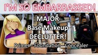 HUGE Makeup Declutter Part 2 |  Base Makeup: HUGE Makeup Declutter