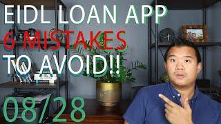 EIDL Loan Application - 6 Mistakes to Avoid!