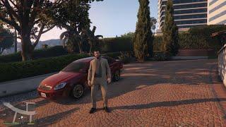 Michael is travelling on his own car/Declasse Premier Sedan/GTA 5 Story Mode