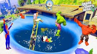 FRANKLIN & SHINCHAN Found A Big Water Hole Under Franklin House In GTA 5 Tamil | Gta 5 tamil | Gta 5